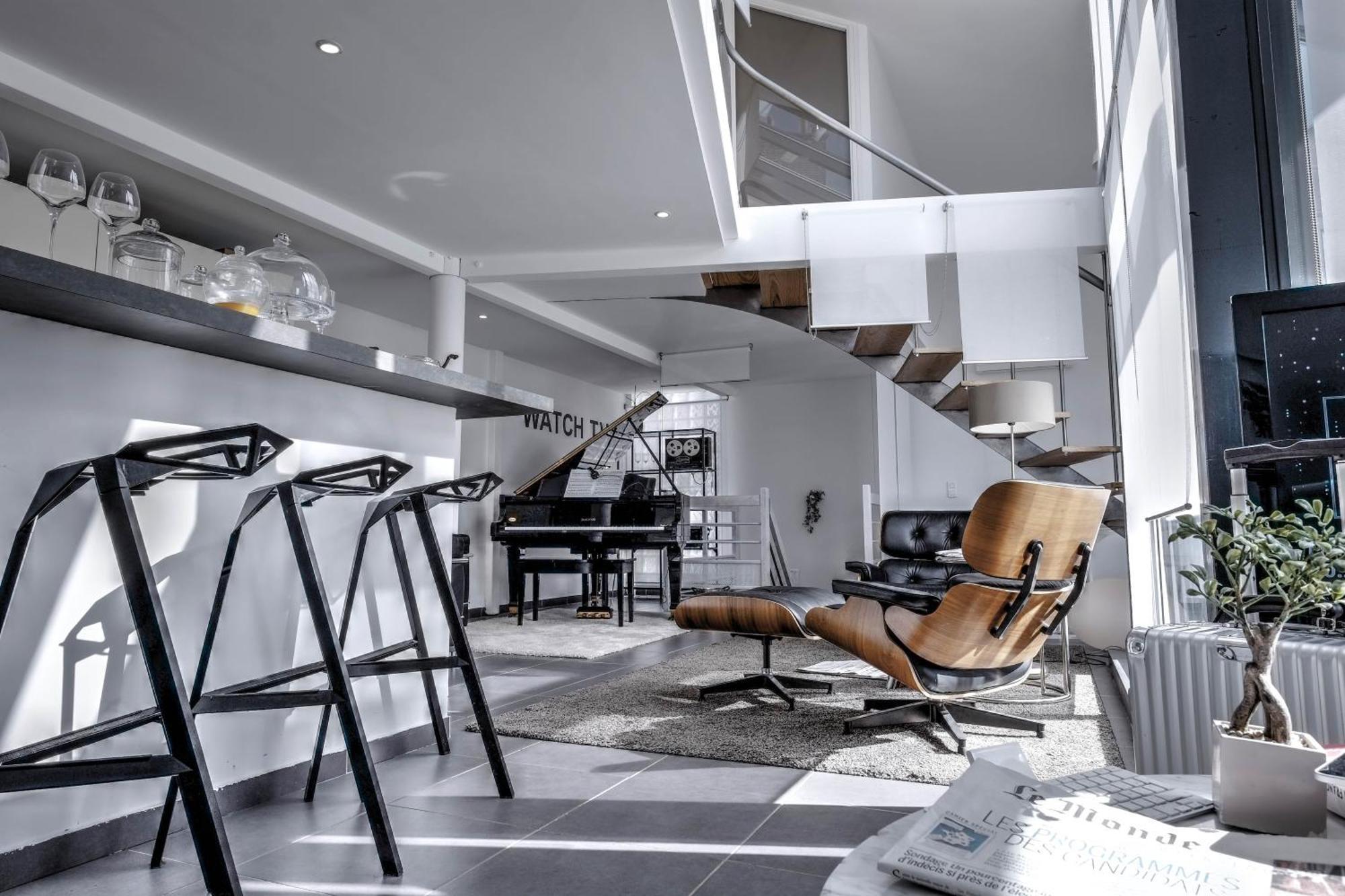 Beautiful Loft 130M2 Sun And Free Parking Ok 1M95 Appartement La Garenne-Colombes Buitenkant foto